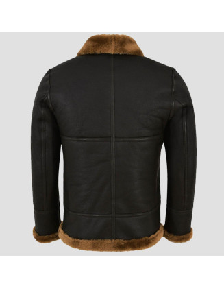 B-3 Brown Ginger Leather Bomber Jacket