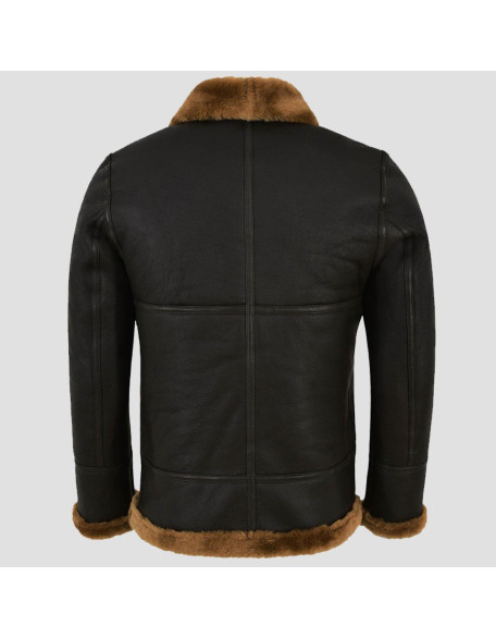 B-3 Brown Ginger Leather Bomber Jacket
